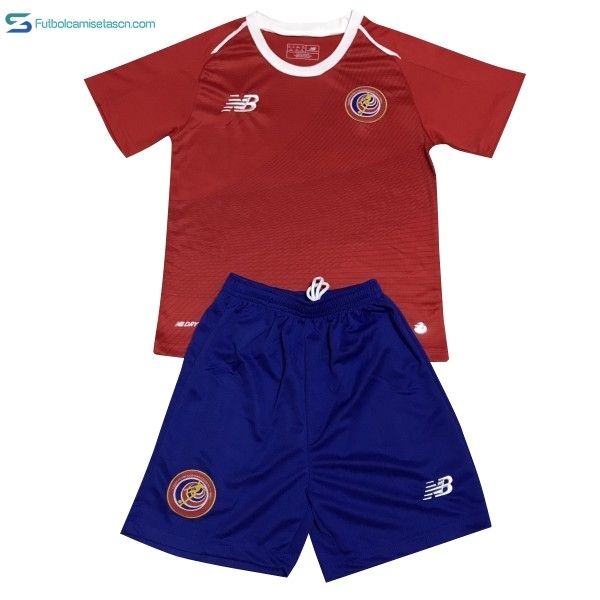 Camiseta Costa Rica 1ª Niños 2018 Rojo